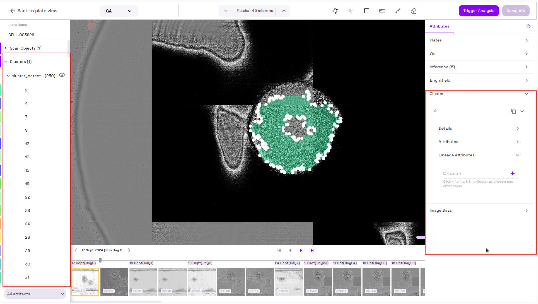 cluster tracker result